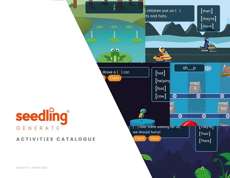 Seedling Generate catalogue cover 2026